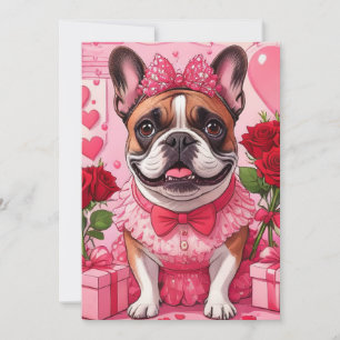 Convites Bulldogue Francês Enamorado