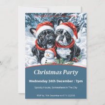 Bulls Franceses e Festa de Natal Snowman