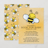 Bumble Bee Neutral Chá de fraldas Book for Baby