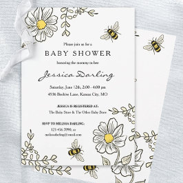 Convites Bumble Bee Virtual Baby Shower