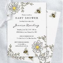 Bumble Bee Virtual Baby Shower