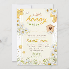 Convites Bumblebee Abelha Chá de fraldas Pequena Daisy Doce