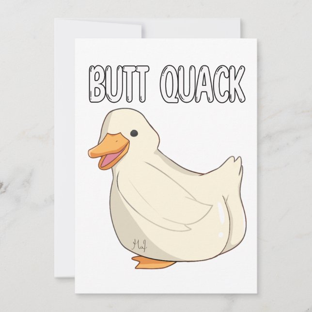 Convites Bumbum Quack (Frente)