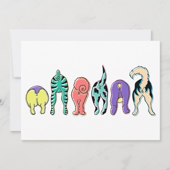 Convites Bumbuns Coloridos (Frente)