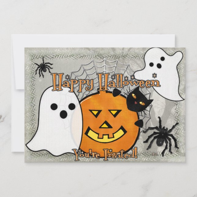 Convites Bump no Dia das Bruxas (Frente)