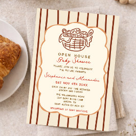 Convites Bun In The Oven Come And Go Baby Shower