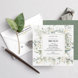 Convites Bunch invita floral de flor selvagem elegante