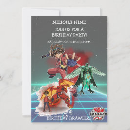 CONVITES BUNDLE DE ANIVERSÁRIO DE BAKUGAN