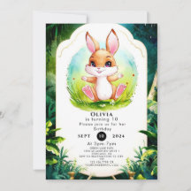 Bunny Birthday da Floresta Whimsérica