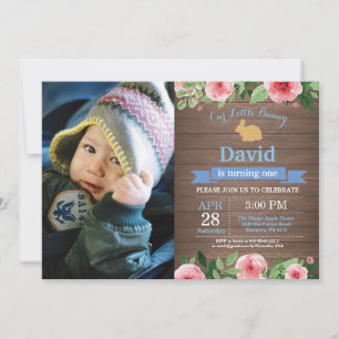 Convites Bunny Birthday Girl Easter Egg 1rua Primeiro Anive