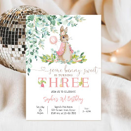 Convites Bunny Birthday Invitation Girl