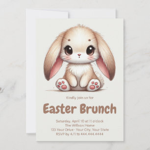Convites Bunny Eared Páscoa Maravilha