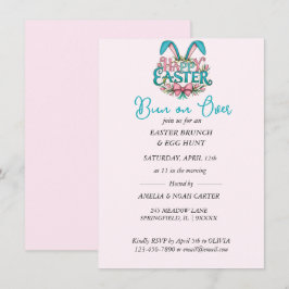 Convites Bunny Ears Easter BRUNCH & HUNT