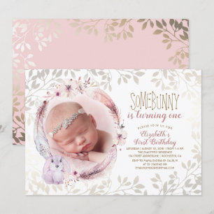 Convites Bunny está transformando a primeira foto de aniver