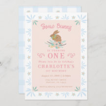 Bunny Sweet Blue Kid Primeira Festa de primeiro an