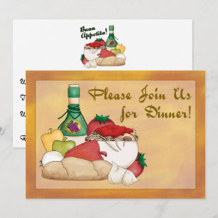 Convites Buon Appetito Italiana Comida Wine Janta Invite