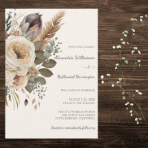 Buquê Boêmio e Casamento de Penas 
