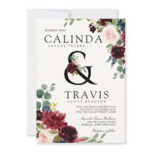 Buquê Borgonha | Linha de Ampersand Negrito