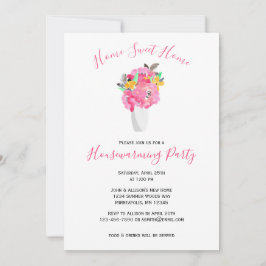 Convites Buquê de Aquarela Rosa | Agulha Floral