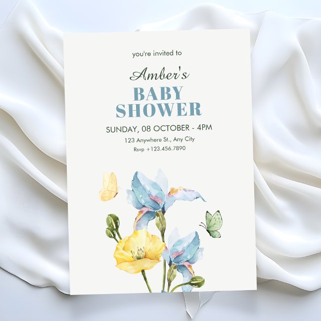 Convites Buquê de flores minimalista  (Criador carregado)