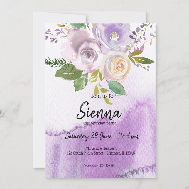 Convites Buquê de flores para todas as ocasiões (Frente)