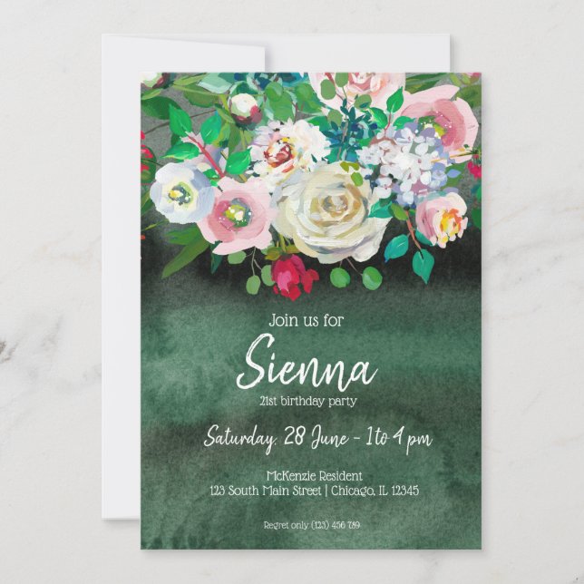 Convites Buquê de flores para todas as ocasiões (Frente)