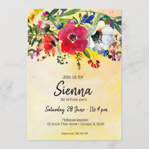 Convites Buquê de flores para todas as ocasiões