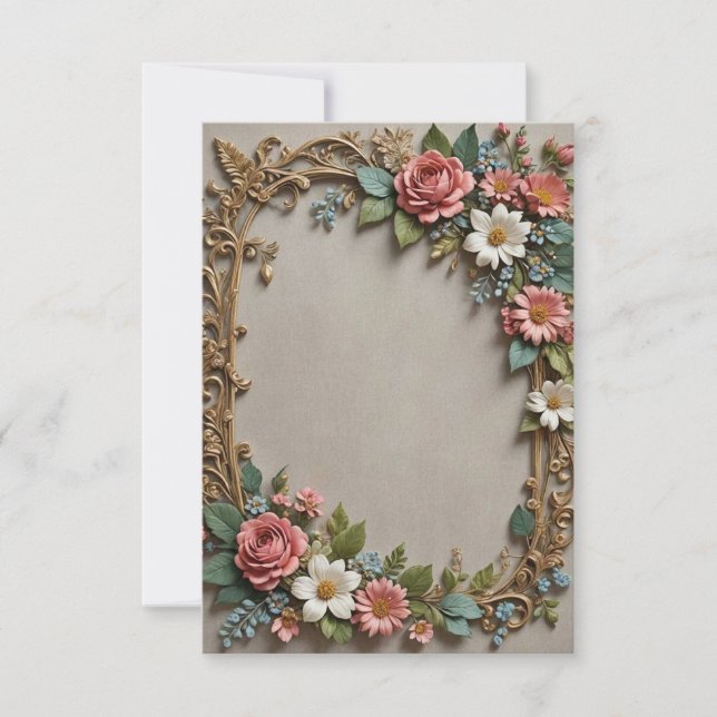 Convites Buquê de fundo das Cinzas leves do casamento das f (Frente)