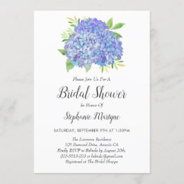 Convites Buquê de Hydrangea Roxo Floral
