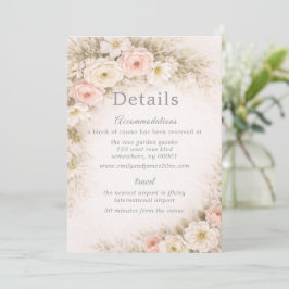 Convites Buquê Editorial Floral Detalhes do Casamento