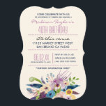 Convites Buquê Elegante aniversário de 40 anos<br><div class="desc">convites para Buquês Elegantes aniversário de 40 anos. Este convite brilhante e colorido é perfeito para qualquer celebração de aniversário moderna.</div>