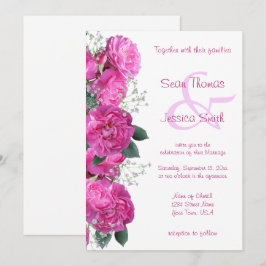 Convites Buquê Floral Romântico Casamento