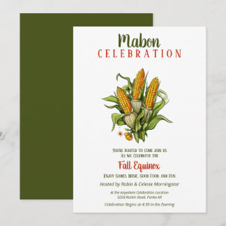 Convites Buquê Mabon Fall Equinox Harvest