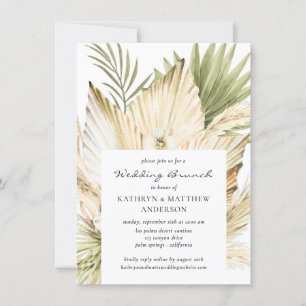 Convites Buquê Pampas Grass Boho Posta Casamento Brunch
