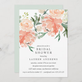 Convites Buquê Rosa Cor-de-rosa moderno Inv