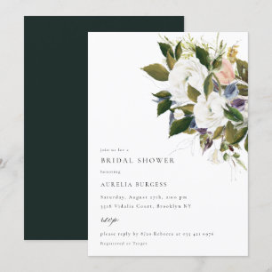 Convites Buquê Vintage Chá de panela Floral