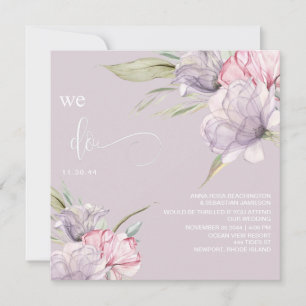 Convites *~* Buquês Florais AR15 RSVP BLUSH QR WEDDING