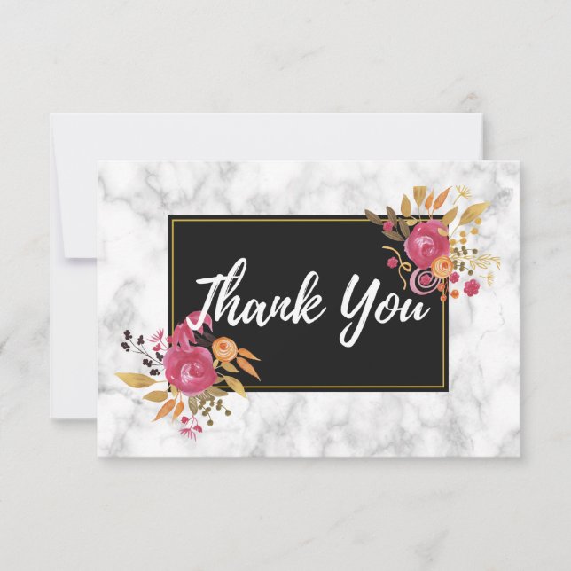 Convites Buquês Florais Rosa em Arranjo de Cama de Casament (Frente)