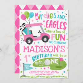 Convites Buraco De Aniversário De Golfe Em Uma Festa De pri