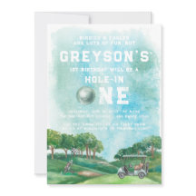 Buraco Em Um Garoto De Golfe Primeiro Aniversário
