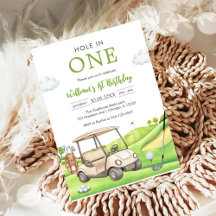 Buraco Em Um Par-tee Golfe Menino 1º Aniversário C