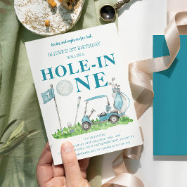 Convites Buraco em um primeiro aniversario de Golfe Par-tee