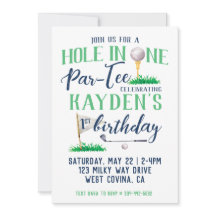 Buraco em Uma Cachorra de Golfe Primeiro Aniversár