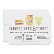 Burgers, Beer e Bebês - Chá de fraldas Casal