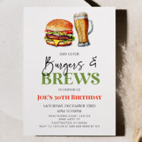 Burgers e quebra Festa de aniversário de vidro da 