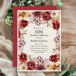 Convites Burgundy Cream Watercolor Floral 60º Aniversário<br><div class="desc">Burgundy elegante e cor d'água creme queda floral/convite de aniversário de outono para mulheres. Este convite foi feito para 60 anos, mas pode ser personalizado para qualquer pessoa de qualquer idade. Entre em contato comigo para obter assistência com suas personalizações ou para solicitar outros produtos Zazzle correspondentes ou coordenadores para...</div>