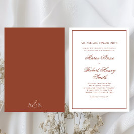 Convites Burgundy do Script de Caligrafia de Casamento Eleg