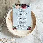 Convites Burgundy Floral Sweet Dezesseis Festas de aniversá<br><div class="desc">Este convite de aniversário floral brilhante de dezesseis anos é perfeito para um simples aniversário de 16 anos. O elegante design apresenta marinho de aquarela,  cor-de-rosa-pincelada e flores de sombra de vinho com detalhes artísticos lápis.</div>