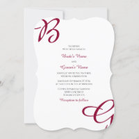 Burgundy Maroon inicia Casamento outono de outono