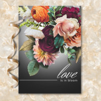 Burgundy Orange Floral Love está no Bloomy Chá